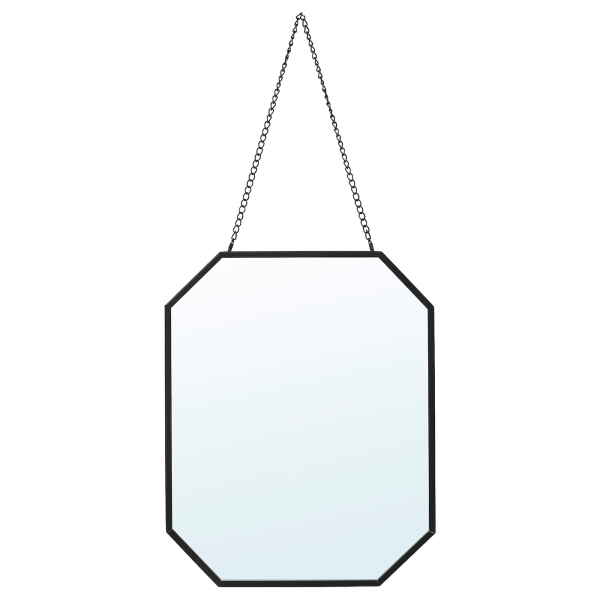 40538145 Зеркало, черный, 20x25 см