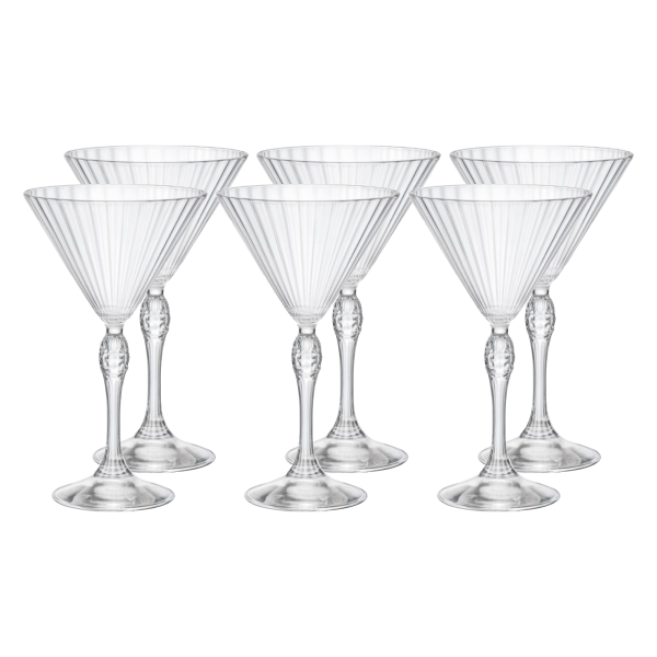 122142-6 Набор бокалов для мартини, прозрачное стекло, 250 мл, 6 шт