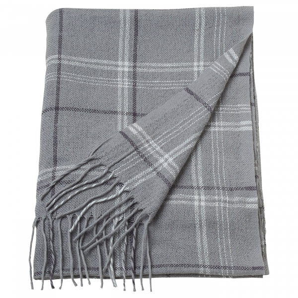 60508604 Плед, серый, 140x205 см