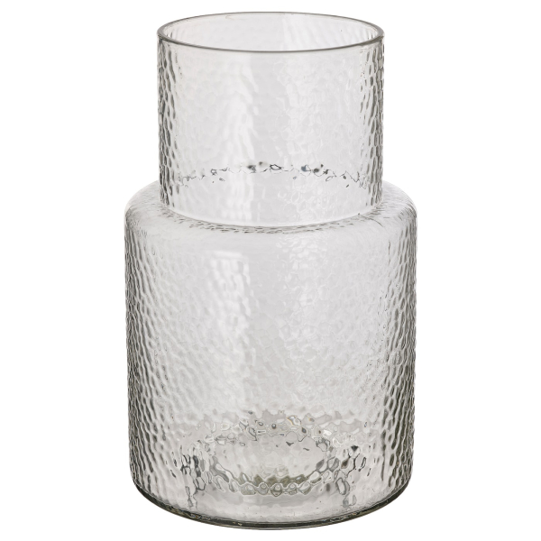 20511953 Ваза, прозрачное стекло/узор, 26 см