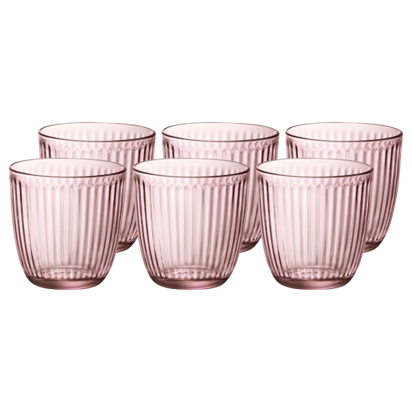 580501-6 Набор стаканов, розовый, 290 мл, 6 шт