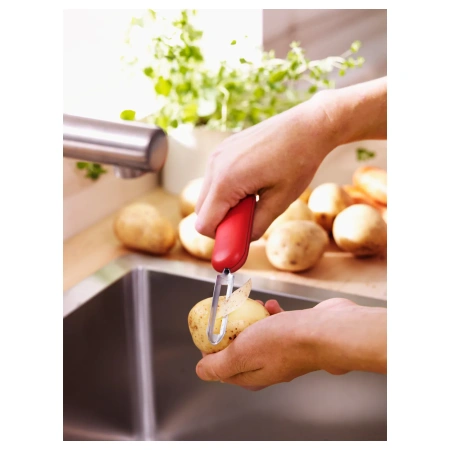 80373171 Нож для чистки картофеля, красный/белый/черный