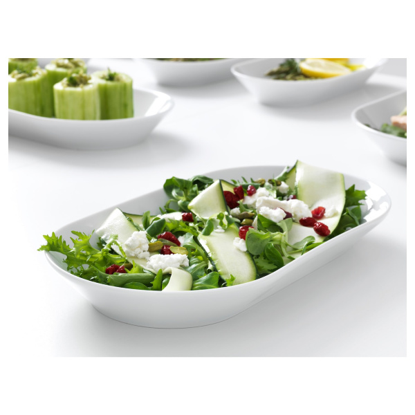 90372581 Блюдо, белый, 37x17 см