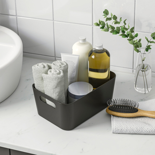 80504049 Контейнер, антрацит, 24x17 см