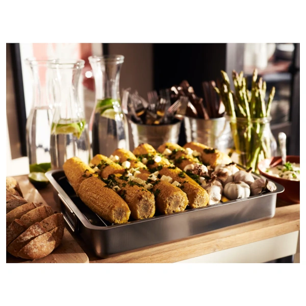 30372174 Форма для духовки с решеткой, нержавеющ сталь, 40x32 см