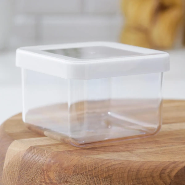 12900000 Контейнер+крышка д/сухих продуктов, прозрачный/белый, 0,5 л