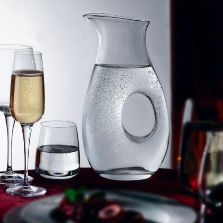 180802-6 Набор стаканов, прозрачное стекло, 370 мл, 6 шт