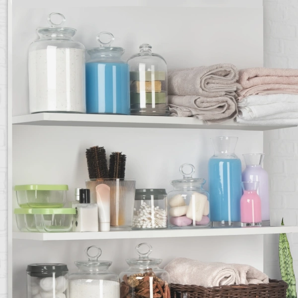 1109020 Банка с крышкой, прозрачное стекло, 575 мл