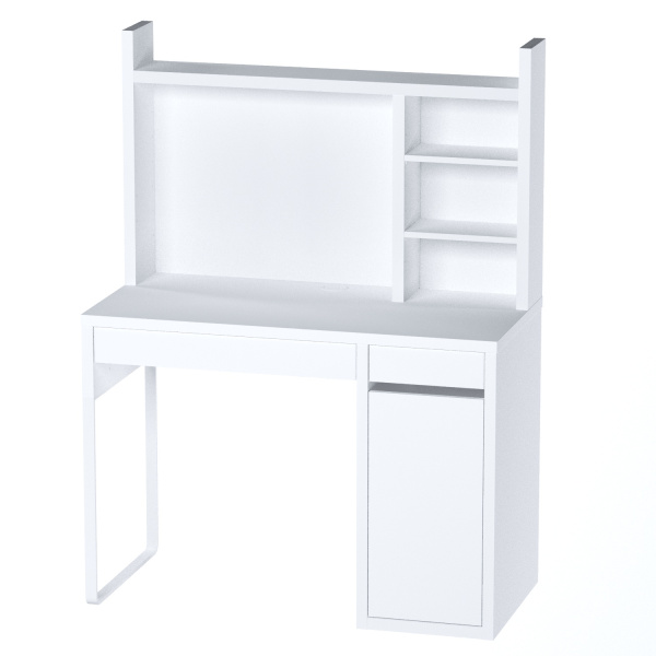 02399 Надстройка для стола письменного, белый, 105х65х17 см