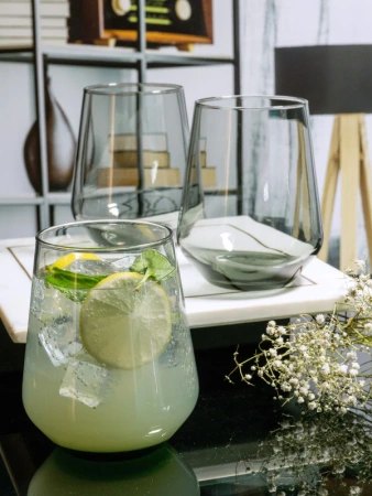 50082092 Стакан, серый, 425 мл, 4 шт