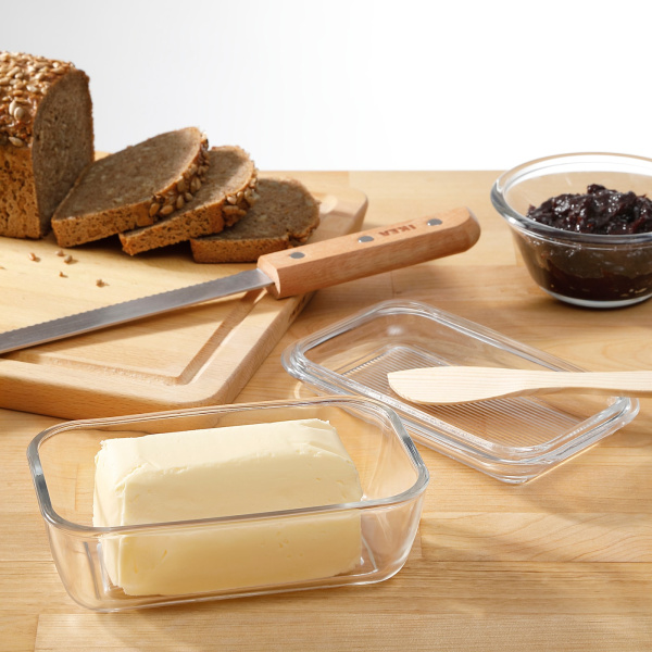 70485918 Маслёнка, прозрачное стекло