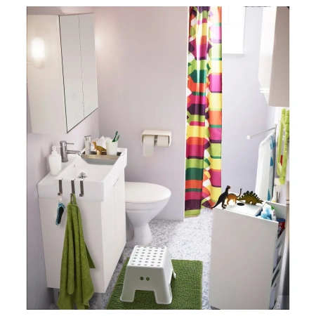 60265163 Табурет-лестница, белый