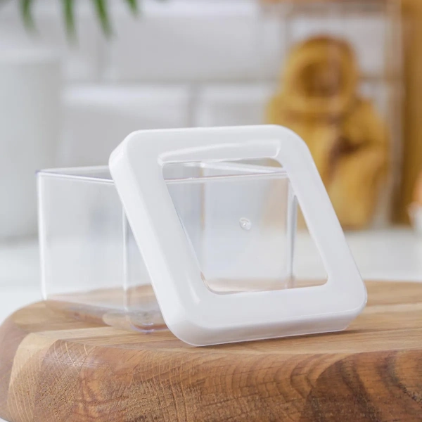 12900000 Контейнер+крышка д/сухих продуктов, прозрачный/белый, 0,5 л