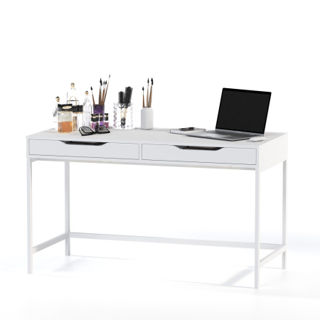 01439 Стол письменный, белый, 132x58x76 см