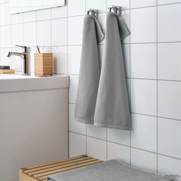 30451114 Полотенце, серый, 30x50 см, 2 шт