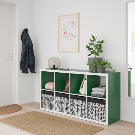 00468088 Коробка, черный/белый, 33x38x33 см