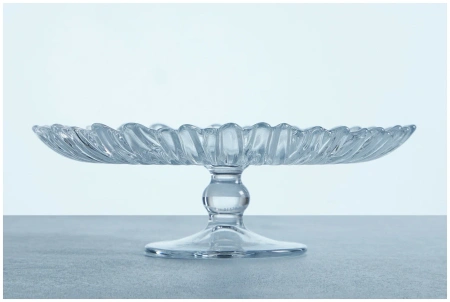 95832 Блюдо сервировочное на ножке, прозрачный, 31.5 см