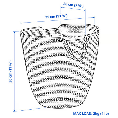 70512648 Подвесная корзина, джут