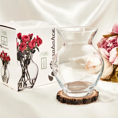 50048934 Ваза, прозрачный, 14,4 см