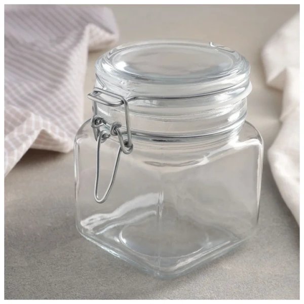 50052738 Банка с крышкой, прозрачное стекло, 740 мл