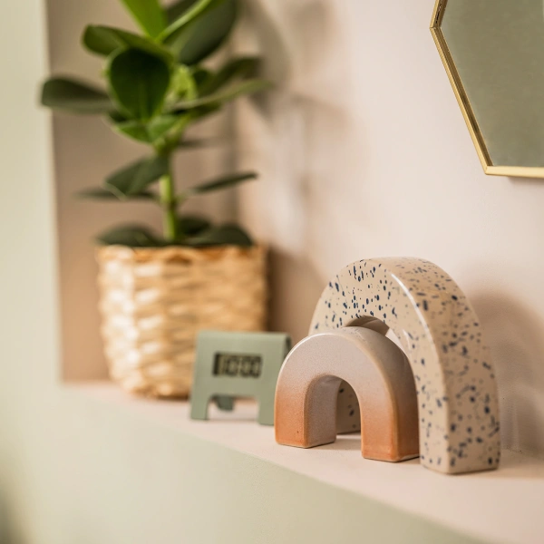 40500213 Набор украшений, 2шт, радуга с рисунком/синий розовый