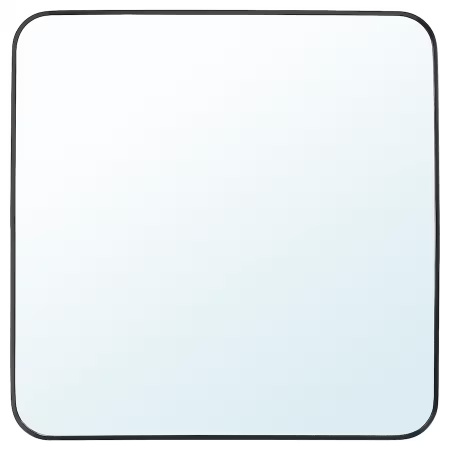 00458616 Зеркало, черный, 60х60 см