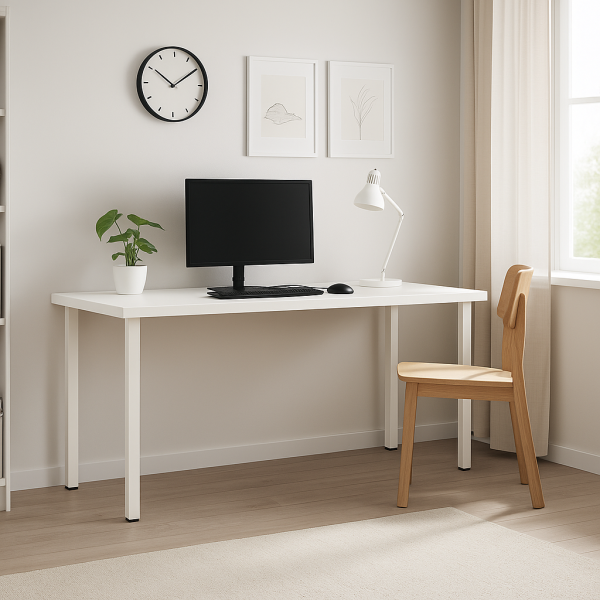 00463 Стол письменный, белый, 2/ТТ, 140x75x55 см