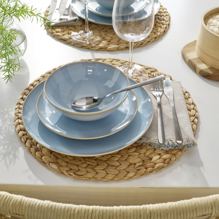 70600433 Тарелка десертная, светло-голубой, 20 см