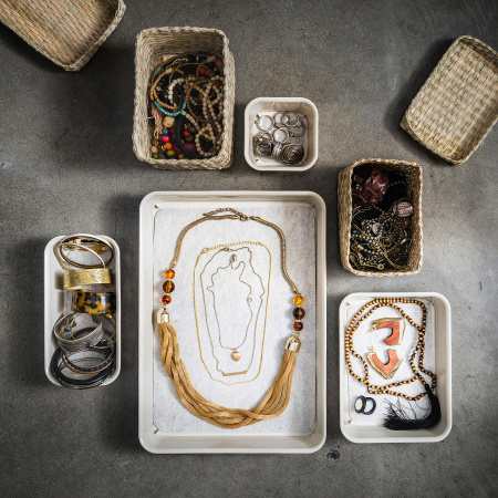 70457487 Органайзер, пластик/бежевый, 10x20x5 см