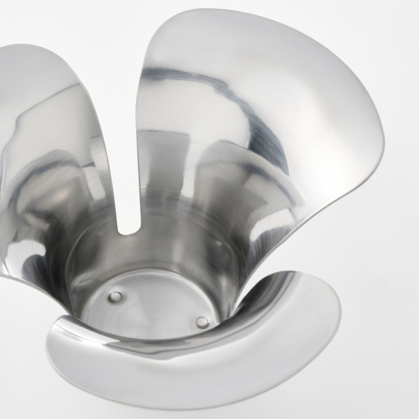 90525305 Подсвечник, серебристый, 7 см