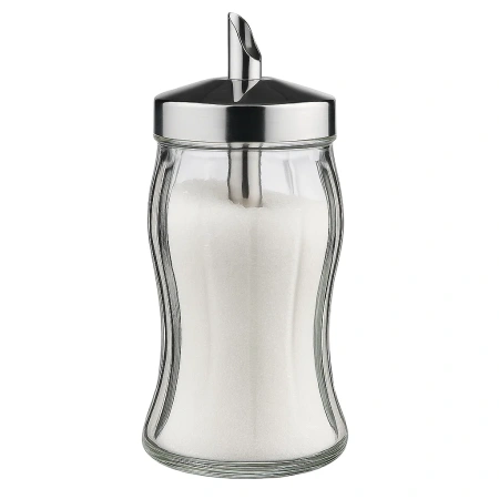 80078 Дозатор сахара, прозрачное стекло/нержавеющ сталь, 260 мл