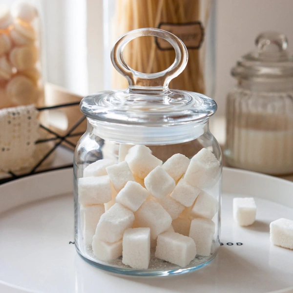 1109020 Банка с крышкой, прозрачное стекло, 575 мл