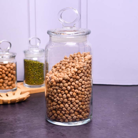 50072571 Банка с крышкой, прозрачное стекло, 1130 мл