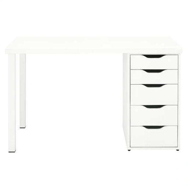 00432 Стол письменный, белый, 1/5T, 120x75x55 см
