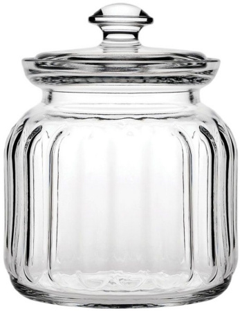 96374 Банка с крышкой, прозрачное стекло, 900 мл