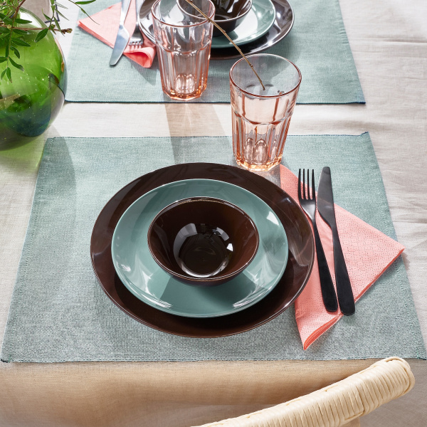 80527965 Салфетка под приборы, зелено-синий 35x45 см