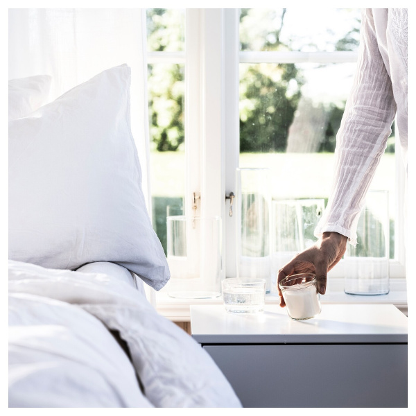 80598104 Ароматическая свеча в стакане, аромат свежего белья/белый, 20 ч