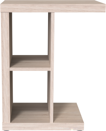 00845 Приставной стол, дуб беленый, 47x60x30 см