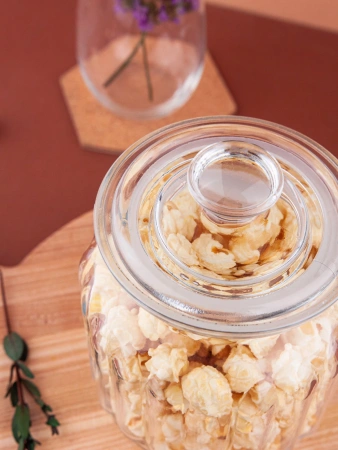 96374 Банка с крышкой, прозрачное стекло, 900 мл