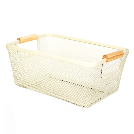 DA1840B Корзина с ручками, бежевый, 30 х 20 х 13 см
