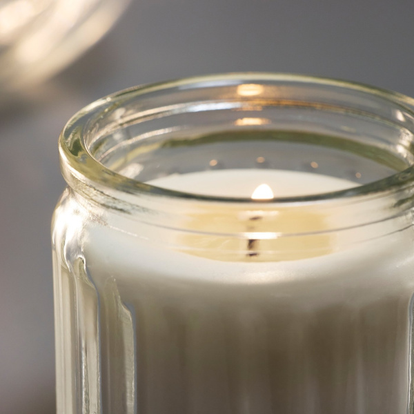20608733 Ароматическая свеча в стакане, ваниль/светло-бежевый, 12 ч