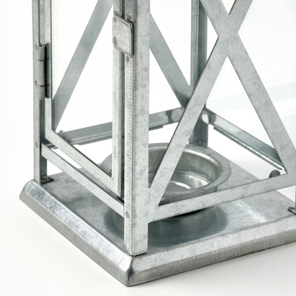 40523587 Фонарь д/греющей свечи, оцинкованный, 22 см