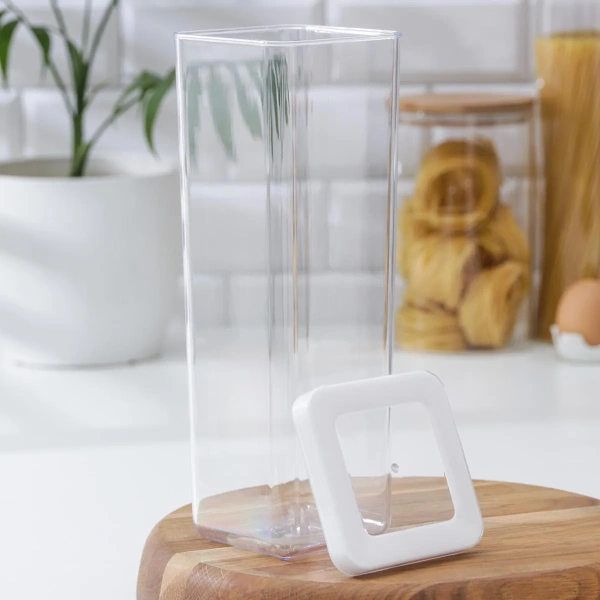 12940000 Контейнер+крышка д/сухих продуктов, прозрачный/белый, 1,9 л