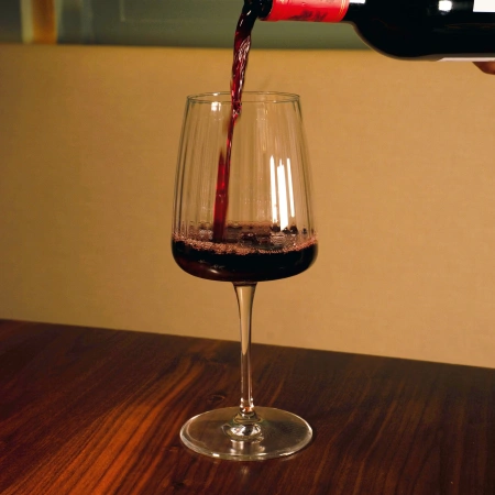 349788-4 Набор бокалов для вина, прозрачное стекло, 535 мл, 4 шт