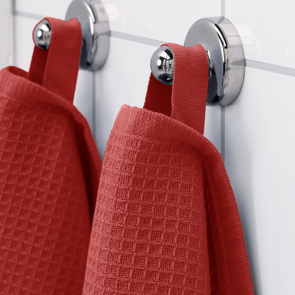 00474942 Полотенце, коричнево-красный, 30x30 см