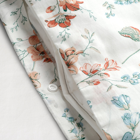 70479093 Пододеяльник и 2 наволочки, цветок,200x200/50x70 см