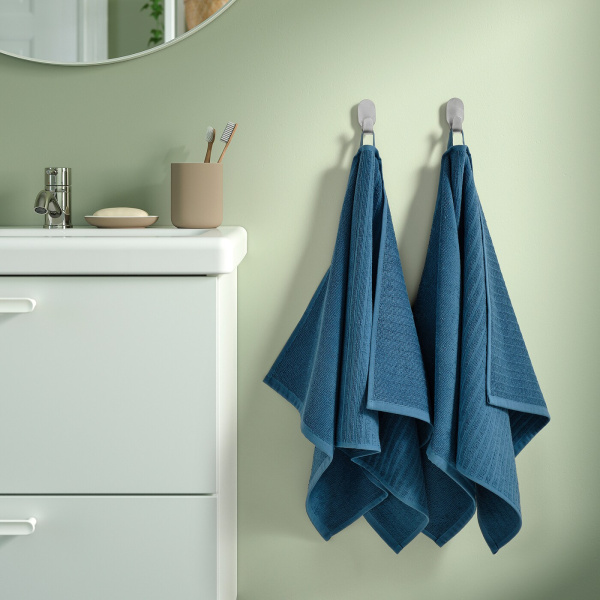 30488056 Банное полотенце, синий, 50x100 см