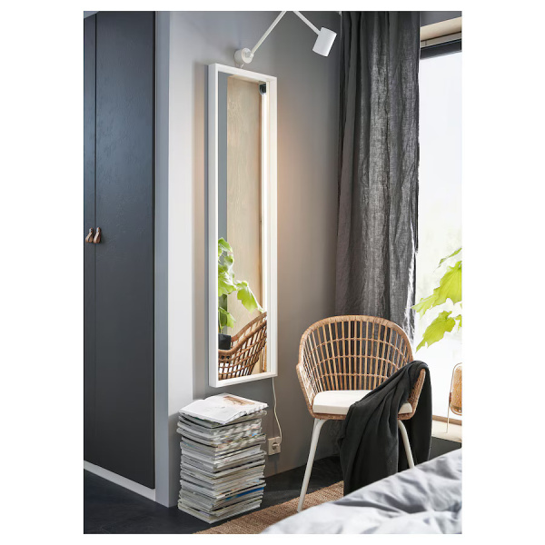 30320316 Зеркало, белый, 40x150 см