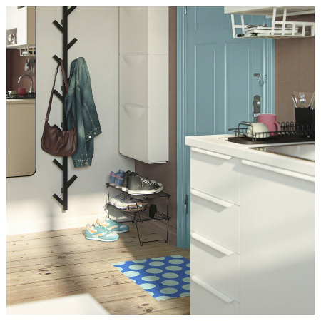 60598077 Придверный коврик, синий/зеленый, 40х60 см