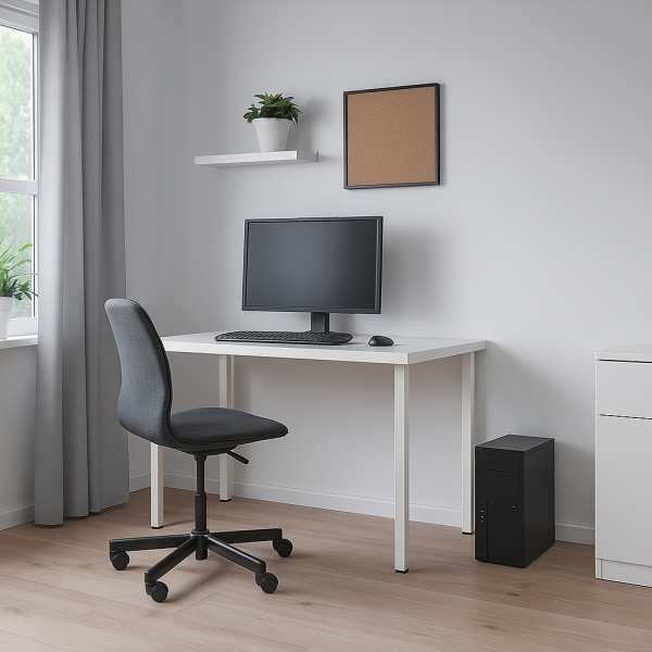 00449 Стол письменный, белый, 1/ТТ, 120x75x55 см